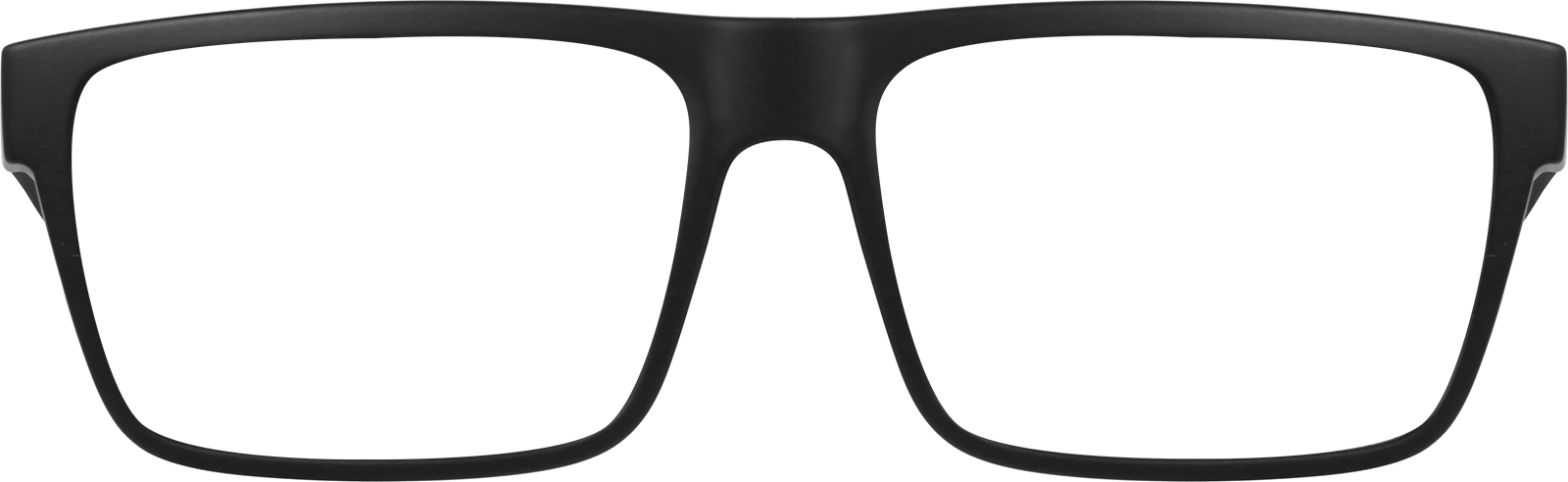 Front view of Rectangle Sunglasses 1116821 in Black