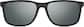 Front view of Rectangle Sunglasses 1117021 in Gray thumbnail