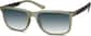 Angle view of Rectangle Sunglasses 1117024 in Olive green thumbnail
