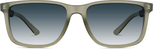 Olive green Rectangle Sunglasses