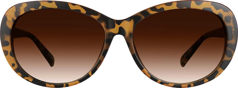 Tortoiseshell Premium Oval Sunglasses