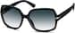 Angle view of Square Sunglasses 1117821 in Black thumbnail