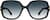 Front view of Premium Square Sunglasses 1117821 in Black thumbnail