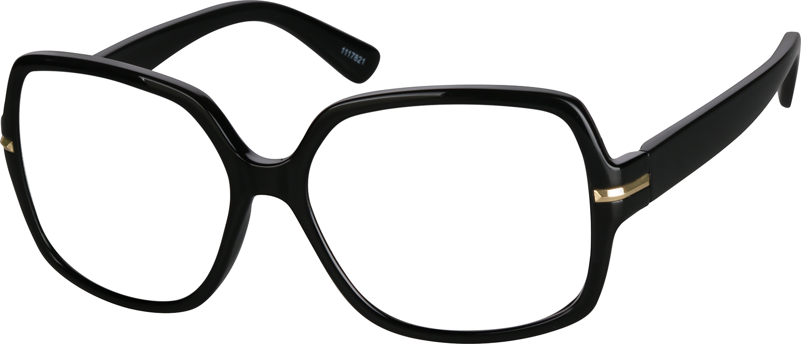 Angle view of Square Sunglasses 1117821 in Black