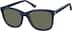 Premium Square Sunglasses 111816 in Blue