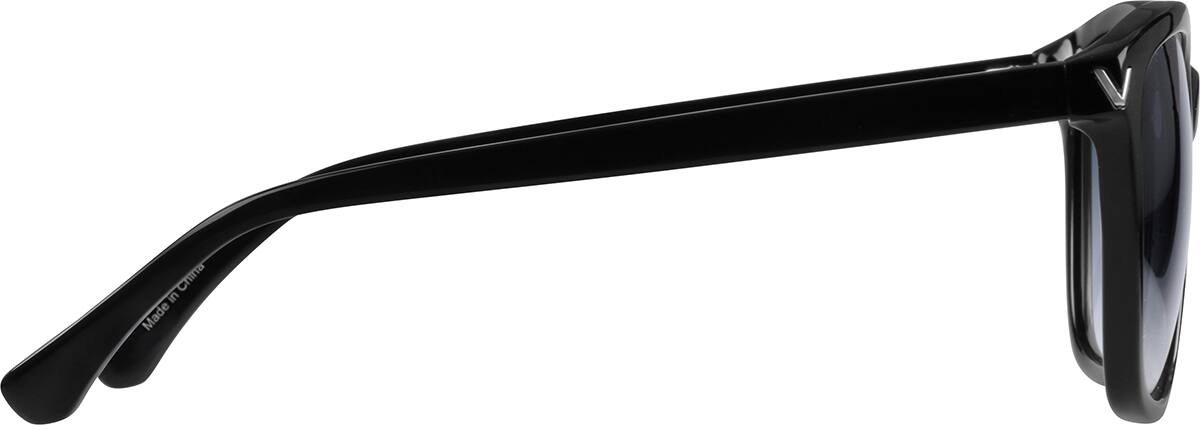 じん Black Premium Square Sunglasses #111821 | Zenni Optical