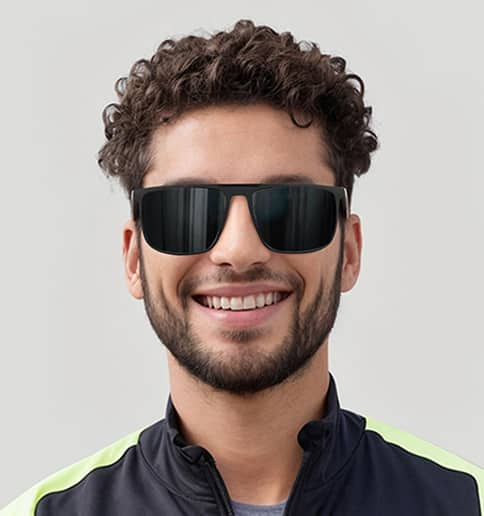 Image of Rectangle Sports Sunglasses