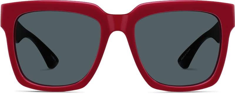 Red Premium Square Sunglasses