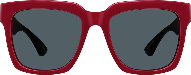 Red Premium Square Sunglasses