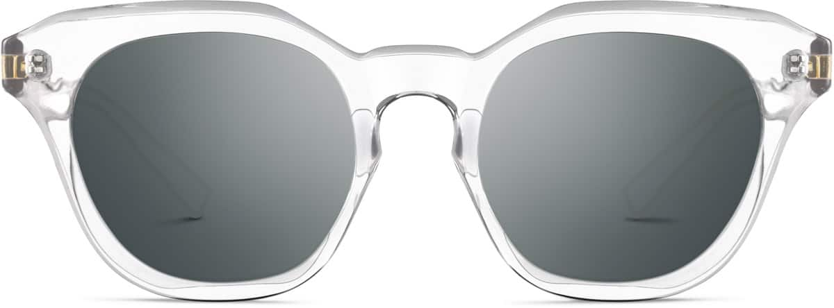 Front view of Premium Square Sunglasses 1119323 in Mist