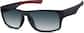 Angle view of Rectangle Sunglasses 1120021 in Black thumbnail
