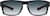 Front view of Rectangle Sunglasses 1120021 in Black thumbnail