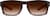 Front view of Rectangle Sunglasses 1120025 in Tortoiseshell thumbnail