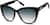 Angle view of Cat-Eye Sunglasses 112021 in Black thumbnail