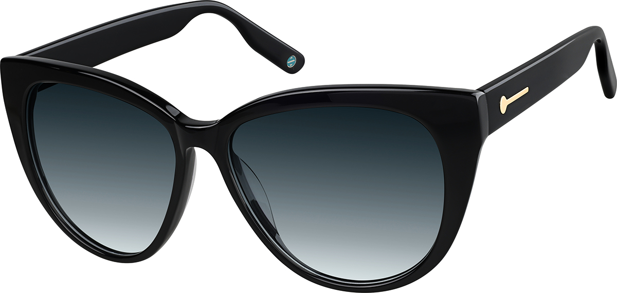 Black Cat-Eye Sunglasses #112021 | Zenni Optical display picture 3