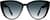 Front view of Cat-Eye Sunglasses 112021 in Black thumbnail