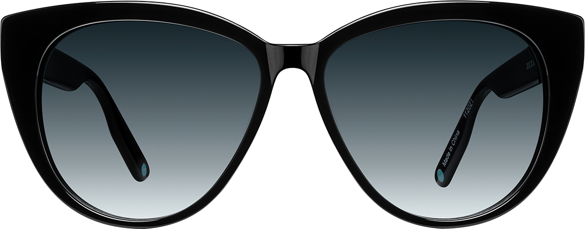 Black Cat-Eye Sunglasses