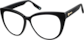 Angle view of Cat-Eye Sunglasses 112021 in Black thumbnail