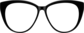 Front view of Cat-Eye Sunglasses 112021 in Black thumbnail