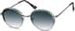 Angle view of Round Sunglasses 1120712 in Gunmetal thumbnail
