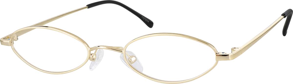 Gold Premium Oval Sunglasses #1121514, Zenni Optical