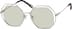 Premium Geometric Sunglasses 1121211 in Silver