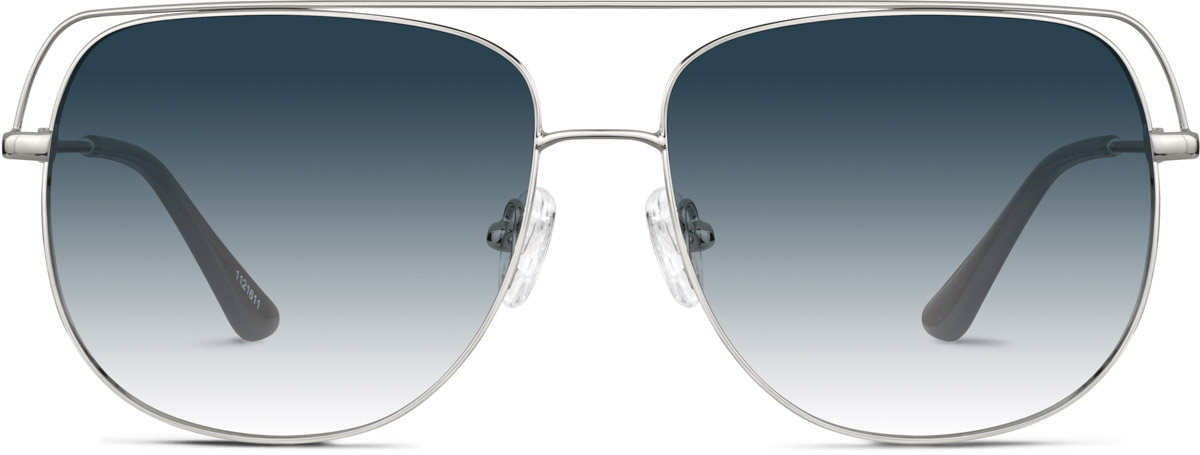 Silver Aviator Sunglasses