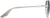Side view of Aviator Sunglasses 1121611 in Silver thumbnail