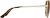 Side view of Aviator Sunglasses 1121614 in Gold thumbnail