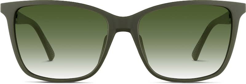 Green Premium Square Sunglasses