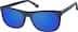 La Brea Square Sunglasses 112416 in Blue