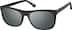 La Brea Square Sunglasses 112421 in Black