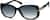 Angle view of Oval Sunglasses 112521 in Black thumbnail