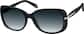 Angle view of Square Sunglasses 112521 in Black thumbnail