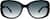 Front view of Oval Sunglasses 112521 in Black thumbnail