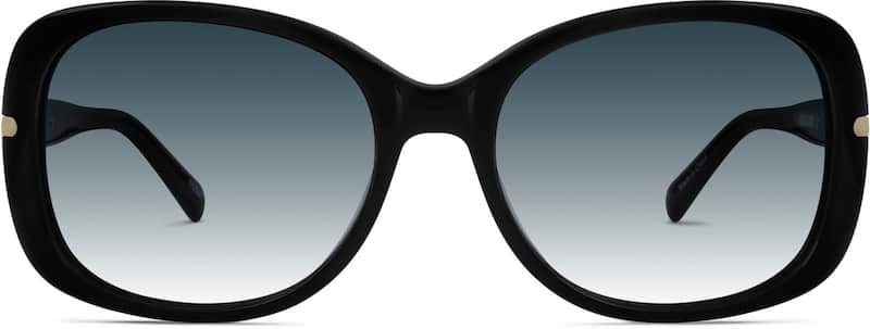 Black Premium Oval Sunglasses