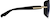 Side view of Oval Sunglasses 112521 in Black thumbnail