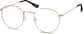 Angle view of Sepulveda Round Glasses 1125214 in Gold thumbnail