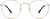 Front view of Sepulveda Round Glasses 1125214 in Gold thumbnail