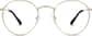 Front view of Sepulveda Round Glasses 1125214 in Gold thumbnail
