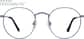 Front view of Sepulveda Round Glasses 1125216 in Blue thumbnail