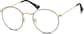Angle view of Sepulveda Round Glasses 1125221 in Black thumbnail