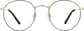 Front view of Sepulveda Round Glasses 1125221 in Black thumbnail