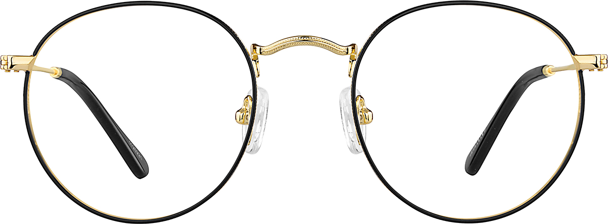 Black Sepulveda Round Glasses