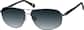Angle view of Aviator Sunglasses 1125312 in Gray thumbnail