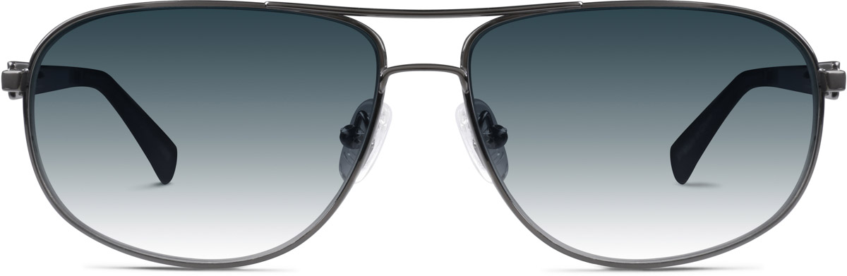 Gray Aviator Sunglasses