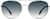 Front view of Aviator Sunglasses 1125811 in Silver thumbnail