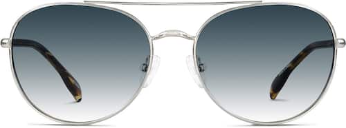 Silver Premium Aviator Sunglasses #1125411