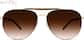 Front view of Oh Hey There Glasses 1125921 in Gold thumbnail