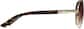 Side view of Aviator Sunglasses 1126014 in Gold thumbnail